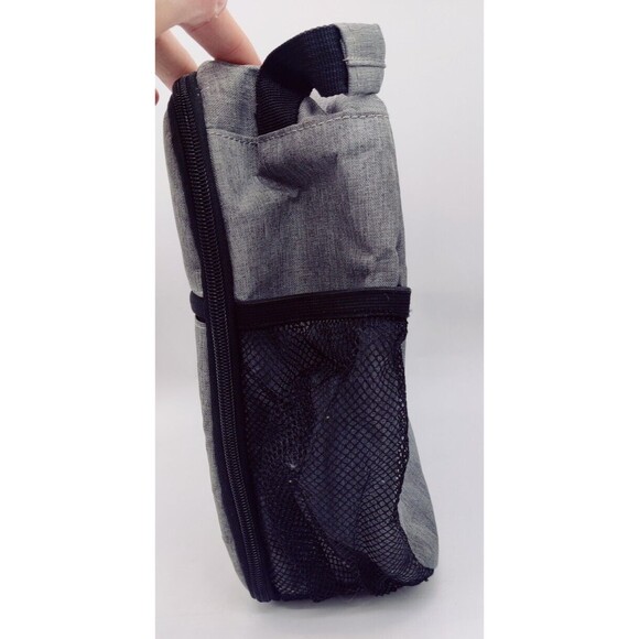 Deosk Gray Insulated Lunch Bag Good Used Condition Box School Work Zip Case Nice - Picture 2 of 10